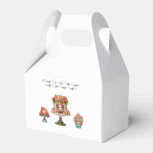 Girl with the most cake quote favor box