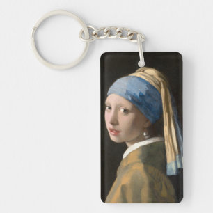 Girl with the pearl earring - Johannes Vermeer Keychain