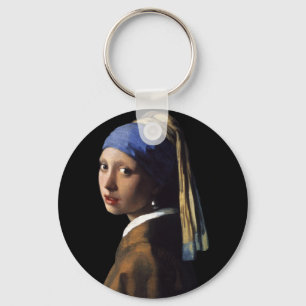 girl with the pearl earring keychain
