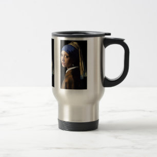girl with the pearl earring travel mug