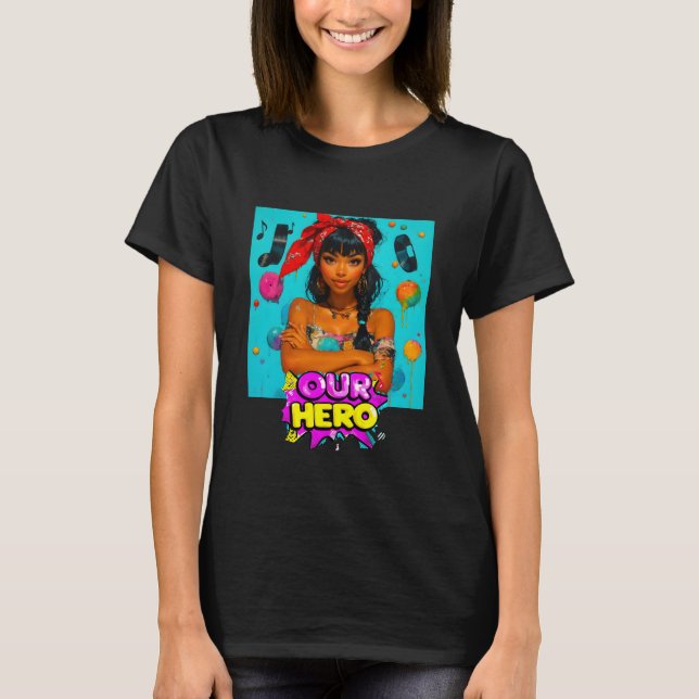 Girl With The Red Bandana Our Hero Music Concert T-Shirt (Front)