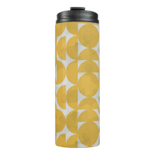 Girl with umbrella in rain. fashion illustration. thermal tumbler