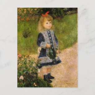 Girl with Watering Can Postcard