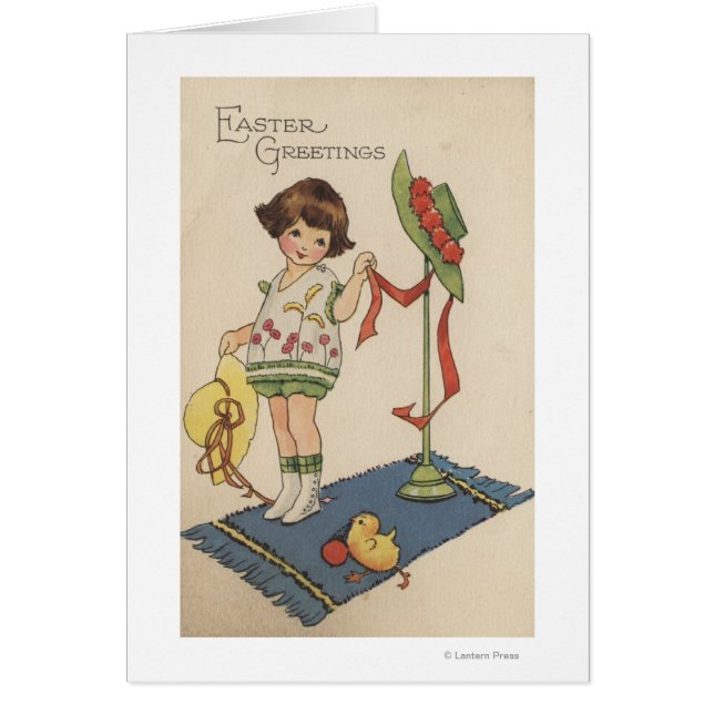 Girl with Yellow Hat and Chick (Front)