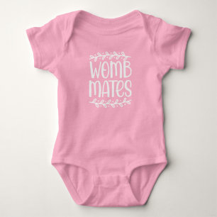 GIRL - Womb Mates Bodysuit White Font