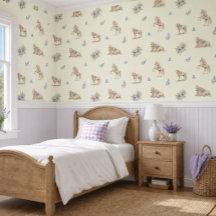 Girl Yellow Purple Horse Floral Pattern