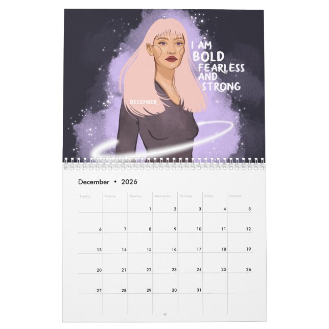 Girl You Glow 2021 Calendar (Dec 2026)