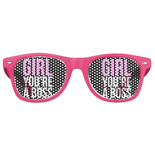 Girl you're a boss retro sunglasses
