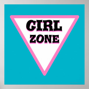 Girl Zone Road Sign