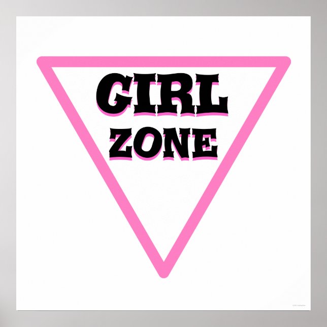 Girl Zone Road Sign (Front)