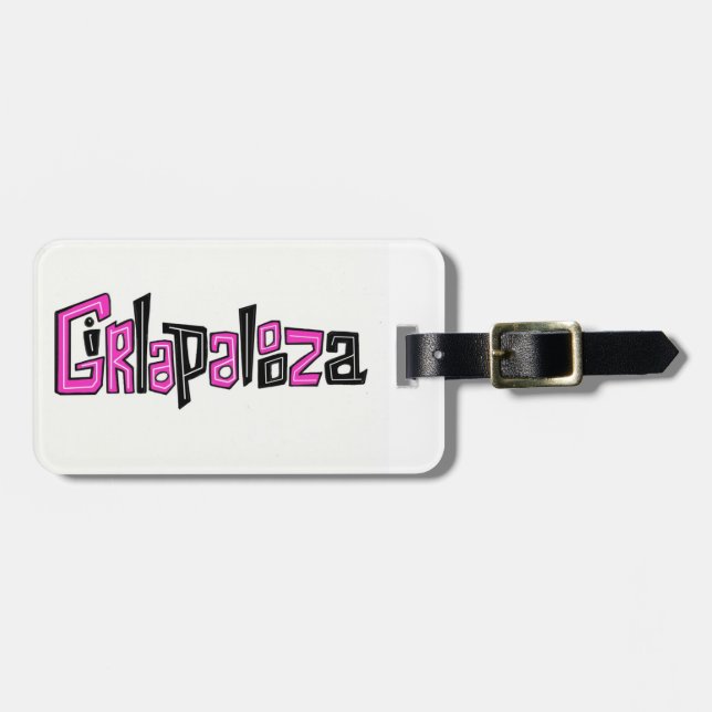 Girlapalooza luggage tag (Front Horizontal)