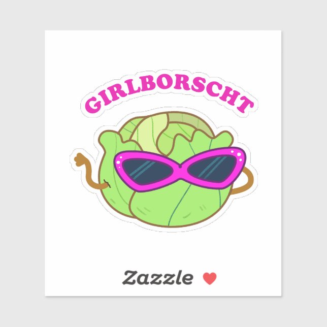 Girlborscht Fabulous Vegetable Pun Die-Cut (Sheet)