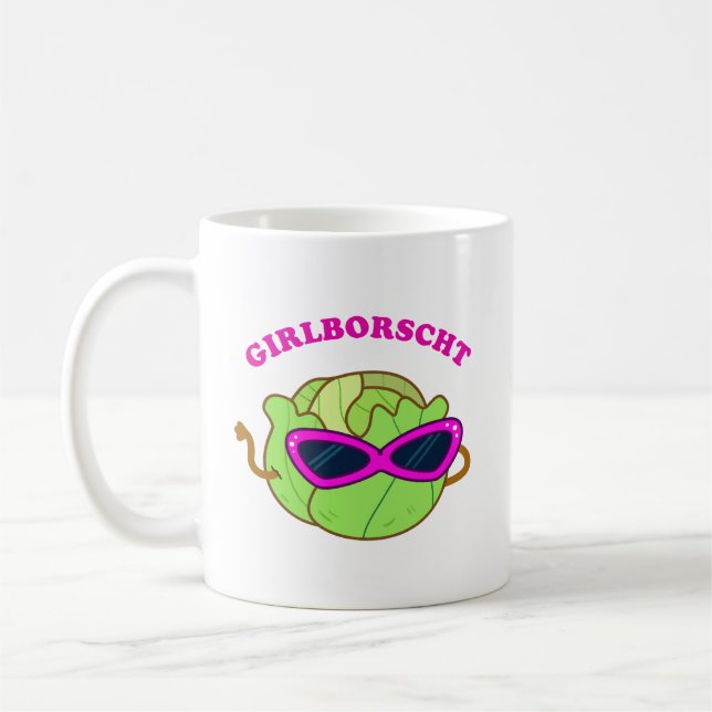 Girlborscht Fabulous Vegetable Pun Mug (Left)