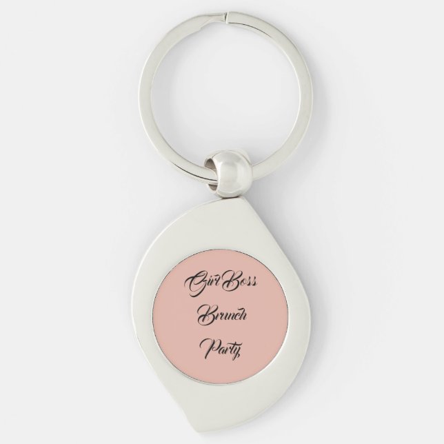 Girlboss Brunch Party Keychain (Front)