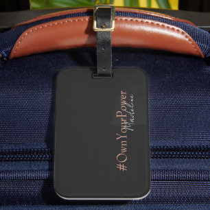 Girlboss Empowerment Gift - Personalized Name  Luggage Tag