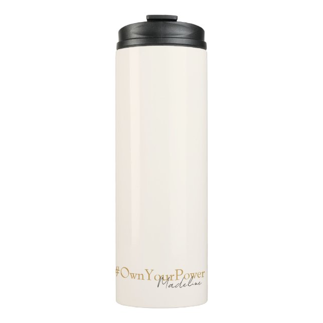 Girlboss Empowerment Gift - Personalized Name – Thermal Tumbler (Front)