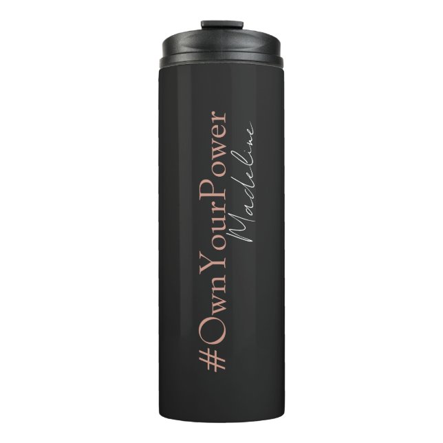 Girlboss Empowerment Gift - Personalized Name – Thermal Tumbler (Front)