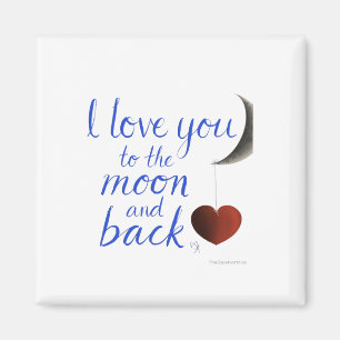 Girlfriend Boyfriend Love You To The Moon And Back Magnet