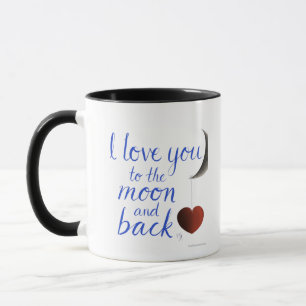 Girlfriend Boyfriend Love You To The Moon And Back Mug