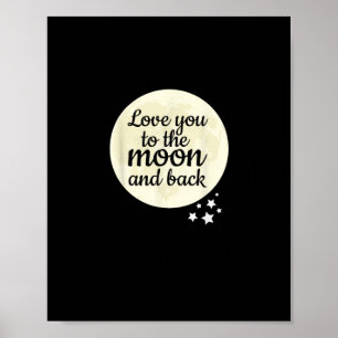 Girlfriend Boyfriend Love You To The Moon And Back Poster