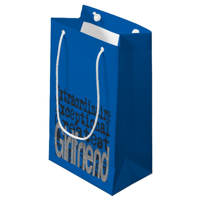 Girlfriend Extraordinaire Small Gift Bag (Front Angled)