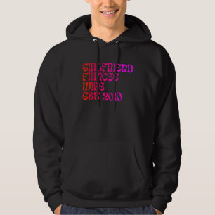 Girlfriend Fiance Wife Est 2010 Wedding Anniversar Hoodie