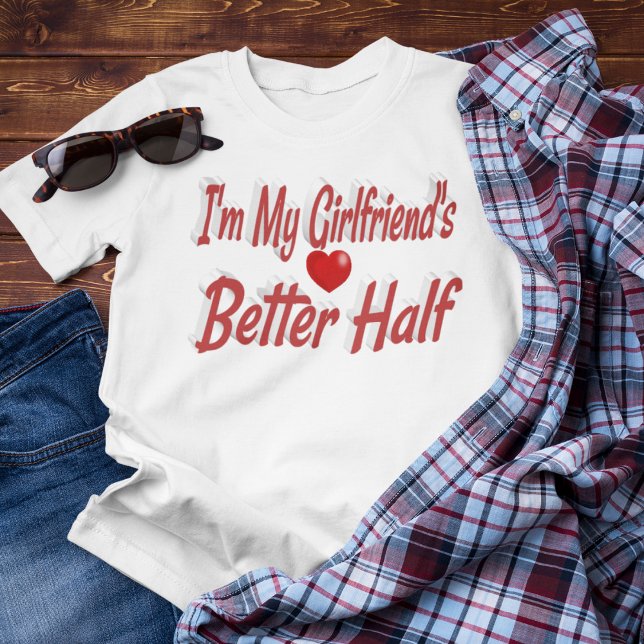 Girlfriend funny quote red text T-Shirt (Creator Uploaded)