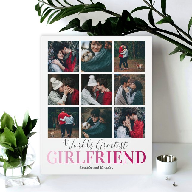 Girlfriend Gift | Worlds Greatest Photo Plaque (Creator Uploaded)