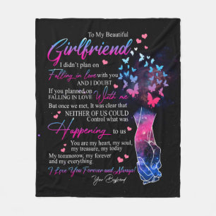 Girlfriend Gifts   Letter To My Girlfriend Fleece Blanket