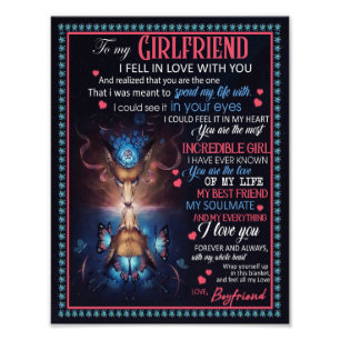 Girlfriend Gifts   Letter To My Girlfriend Photo Print