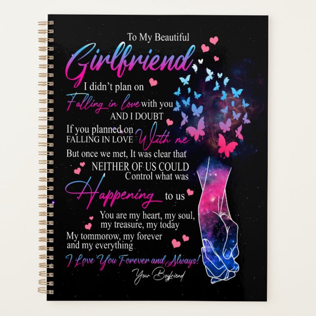 Girlfriend Gifts | Letter To My Girlfriend Planner (Front)