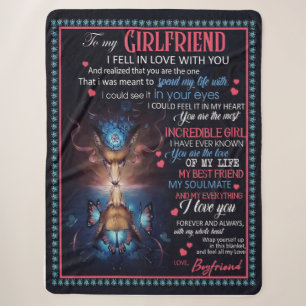 Girlfriend Gifts Letter To My Girlfriend Sherpa Blanket