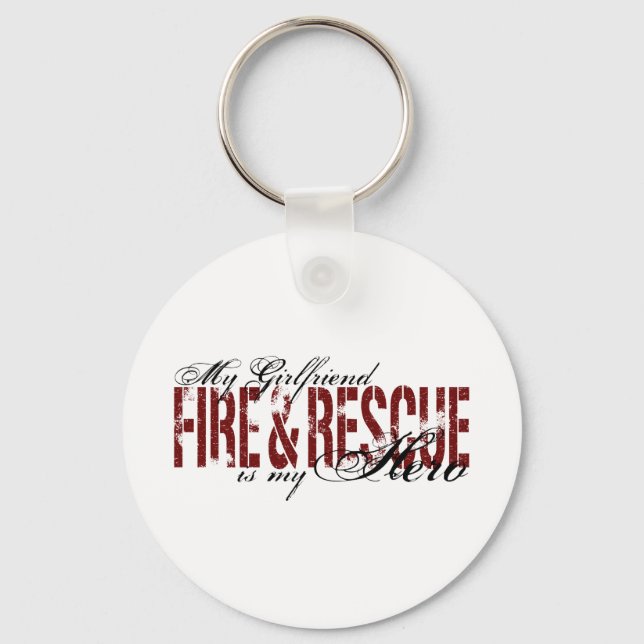 Girlfriend Hero - Fire & Rescue Keychain (Front)