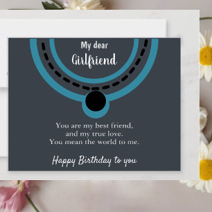 Girlfriend Jewellery Message Card