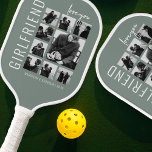 Girlfriend | Love You | Photo Collage<br><div class="desc">Searching for a timeless gift that beautifully says 'I love you'? Look no further! Our unique personalised photo collage pickleball paddle is a perfect blend of a modern yet nostalgic touch your girlfriend will cherish forever. On a soothing sage green backdrop, with your best memories and sweet affirmation, this gift...</div>