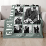 Girlfriend | Love You | Photo Collage Fleece Blanket<br><div class="desc">Presenting a unique gift that goes beyond the ordinary - a personalized photo collage blanket. Add a modern and nostalgic touch to your girlfriend's special day with a memento she can cherish forever. This customized blanket, featuring nine of your best moments together, the sweet affirmation 'GIRLFRIEND, LOVE YOU', and your...</div>
