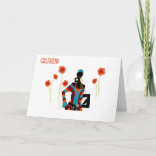 **GIRLFRIEND** MERRY CHRISTMAS/VERY HAPPY NEW YEAR HOLIDAY CARD