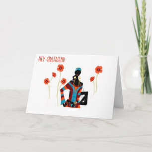 **GIRLFRIEND** MERRY CHRISTMAS/VERY HAPPY NEW YEAR HOLIDAY CARD