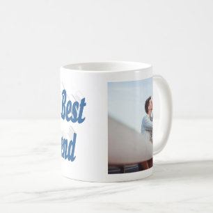 Girlfriend Photo sea blue typography Coffee Mug