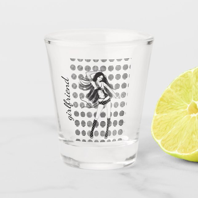 girlfriend shot glass (Front)