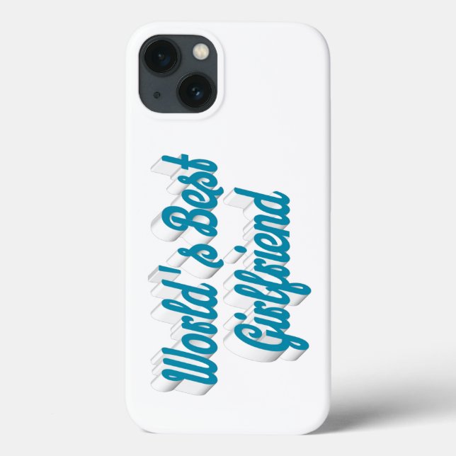 Girlfriend sky blue script Case-Mate iPhone case (Back)