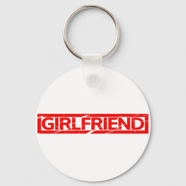 Girlfriend Stamp Keychain (Front)