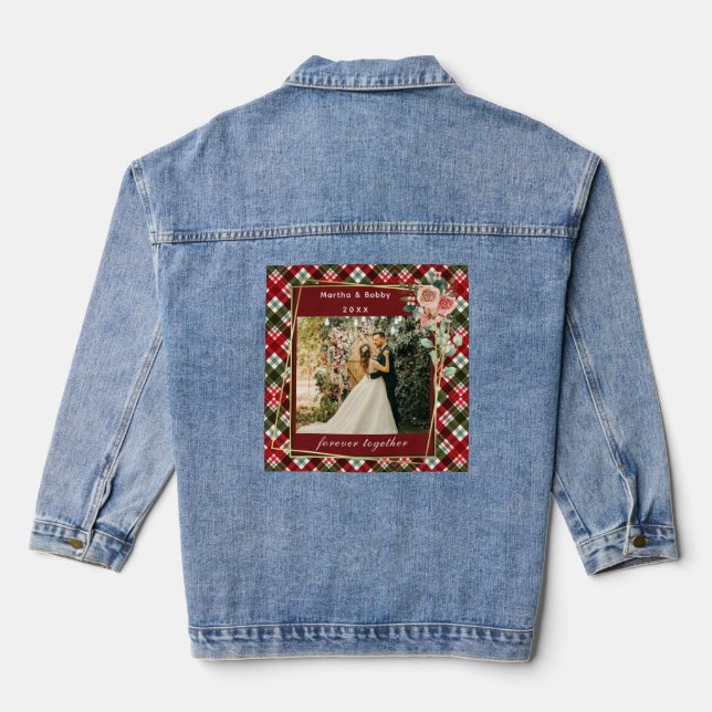 Girlfriend Together Forever Photo  Denim Jacket (Back)
