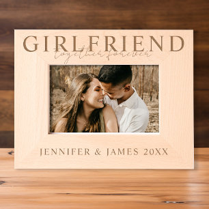 Girlfriend Together Forever Photo Etched Frames