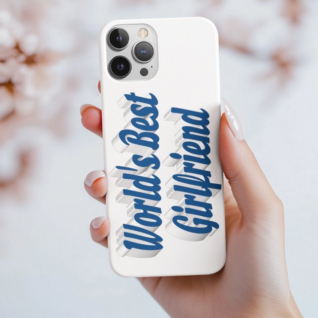 Girlfriend with sea blue typography Case-Mate iPhone case (Creator Uploaded)