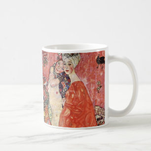 "Girlfriends or Two Women Friend" , Gustav Klimt Coffee Mug