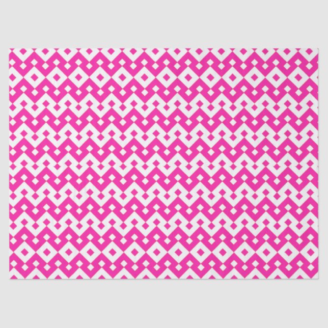 Girlie Candy Pink and White Tissue Paper Sheet (Front)