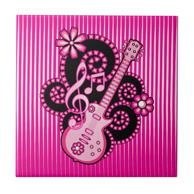 Girlie Guitar Tile (Front)
