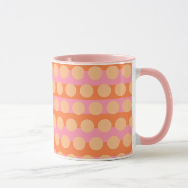 Girlie Pink Orange Yellow  Combo Mug (Right)