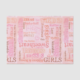 Girlie Pink Sugar and Spice Tissue Paper